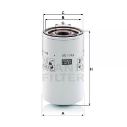 Filtr Hydrauliki WD11002