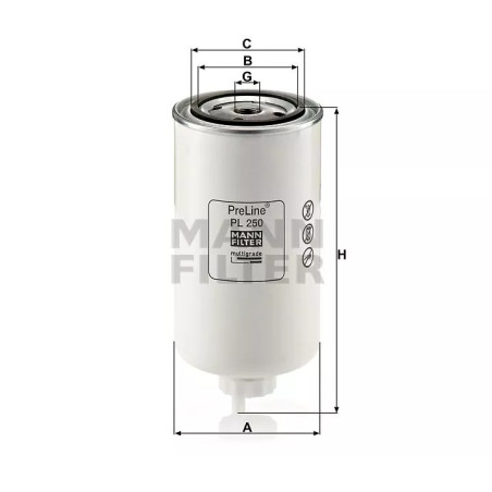 Filtr Paliwa PL250 zamiennik SN70391