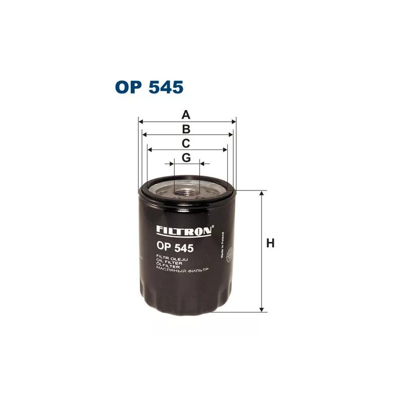 Filtr Oleju OP545