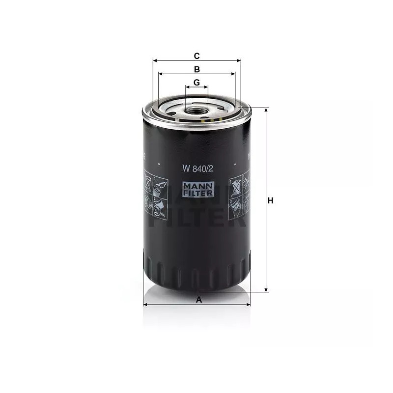 Filtr Oleju W840/2