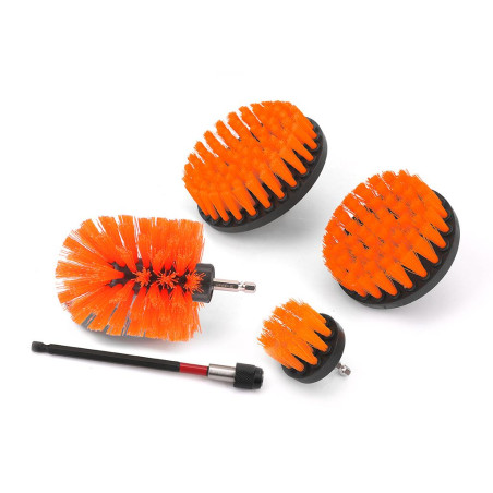 Zestaw szczotek obrotowych na wkrętarkę, 5 szt, Teger