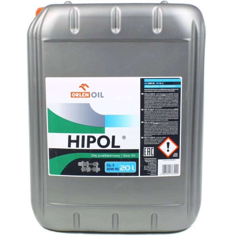 Olej hydrauliczny Hipol GL4 80W90 20L Orlen
