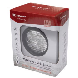 Lampa robocza LED 4000lm/40W rozproszona okrągła 12/24V