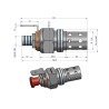 Świeca płomieniowa MF3, MF4, MF255 Oryginał URSUS 2666108U