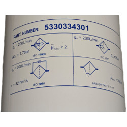 Filtr hydrauliki zewnętrzny agregatu zgarniającego obornik 5330334301