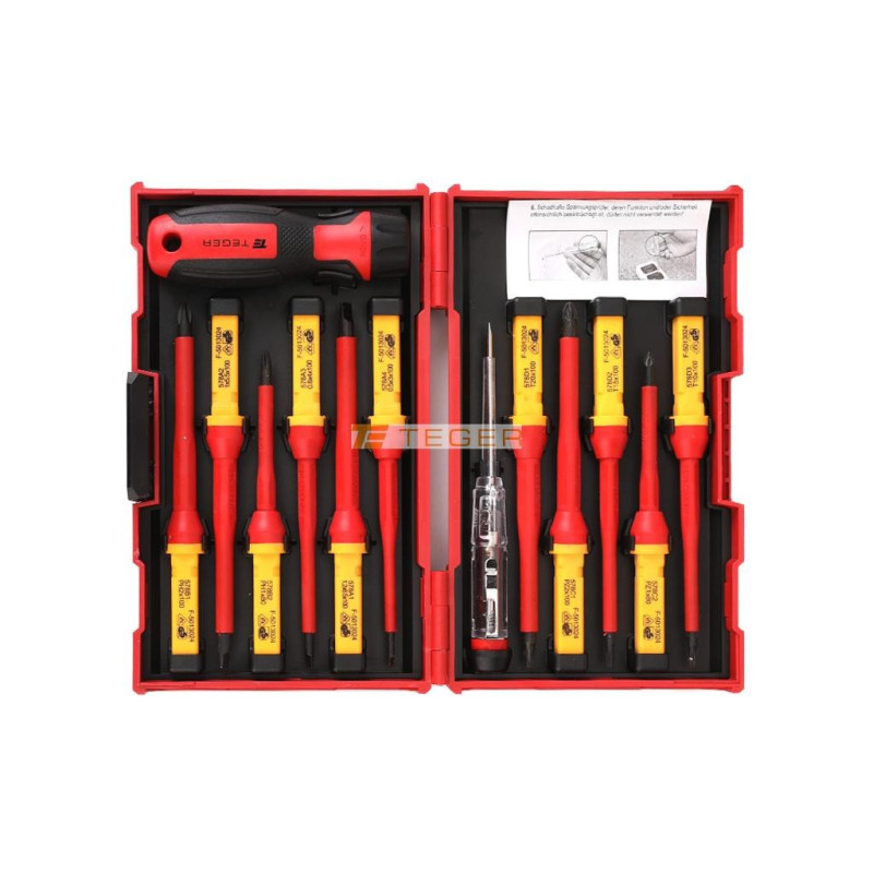 Zestaw wkrętaków VDE PROFESSIONAL 12 szt / Certyfikat GS/VDE do 1000V Zestaw wkrętaków VDE PROFESSIONAL 12 szt / Certyfikat GS/VDE do 1000V