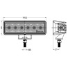 Lampa robocza LED 18W 12/24V 1150Lm 5700K(Biały neutralny) skupiona OSRAM TT.13318S