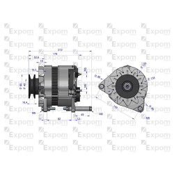 Alternator Ursus C-360 / C-4011 polski EXPOM AX260000EX