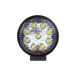 Lampa robocza 9 LED 27W 12/24V 2150 Lm 6000K rozproszona TT.13216