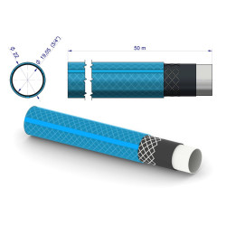 Wąż ogrodowy "STANDARD PLUS" FI 3/4". 50m / TEGER