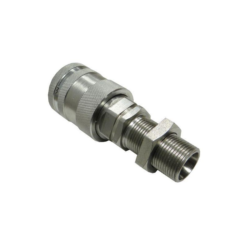 Szybkozłącze hydrauliczne gniazdo long M22x1.5 gwint zewnętrzny EURO PUSH-PULL (9100822GL) (ISO 7241-A) Waryński Szybkozłącze hydrauliczne gniazdo long M22x1.5 gwint zewnętrzny EURO PUSH-PULL (9100822GL) (ISO 7241-A) Waryński