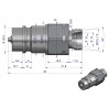 Szybkozłącze hydrauliczne wtyczka M18x1.5 gwint zewnętrzny EURO (9100818W) (ISO 7241-A) Waryński