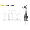 Joystick pod linki zakończone kulką z 1 przełącznikiem (z przyciskiem na kulkę. IP-6019. JOYSTIKK) Waryński