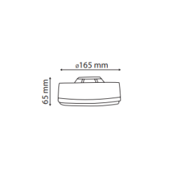 Lampa ostrzegawcza niska LED  12-24 V na magnes, Homologacja  TT.1418