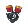 Lampy tylne zespolone Led na magnes ZESTAW kabel 7,5 metry 12V
