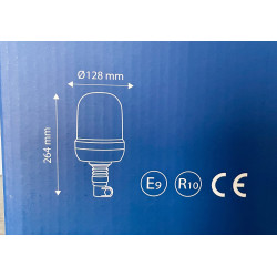 Lampa Ostrzegawcza LED 12/24 V na elastycznym trzpieniu wysoka TT.140D