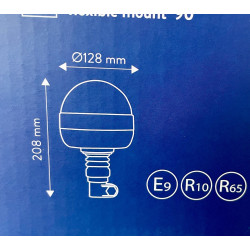 Lampa Ostrzegawcza LED 12/24 V na elastycznym trzpieniu TT.1481