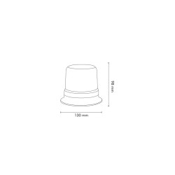 Lampa Ostrzegawcza 40 LED 12/24V na magnes / przyssawka 20W R65 R10 L0009-ALR