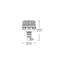 Lampa Ostrzegawcza LED 12/24 V na elastycznym trzpieniu  TT.1421