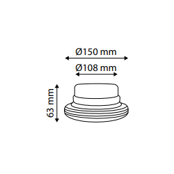 Lampa Ostrzegawcza LED 12/24V na magnes/przyssawka , UFO TT.410