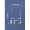 Lampa Ostrzegawcza H1 12/24V na magnes/przyssawka , TT.93