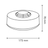 Lampa Ostrzegawcza 48 LED 12/24V na magnes UFO 24W R65 ALR0029