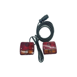 Lampy tylne zespolone  na magnes ZESTAW kabel 12 metry 12V wtyczka 7 pin