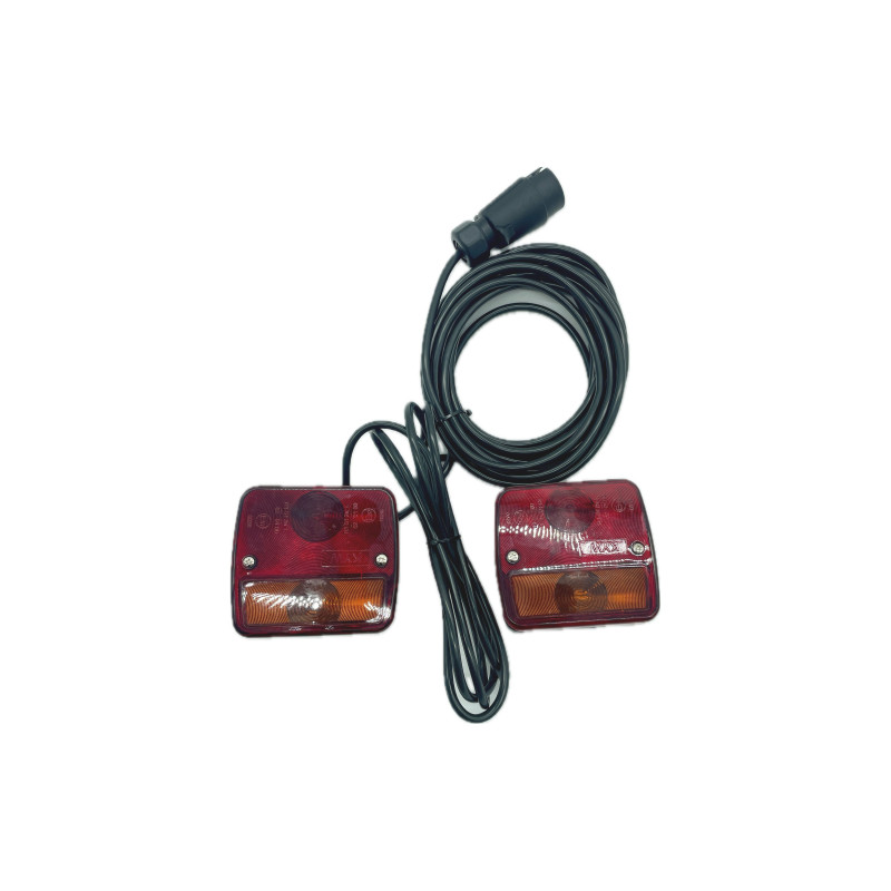 Lampy tylne zespolone na magnes ZESTAW kabel 12 metry 12V wtyczka 7 pin Lampy tylne zespolone na magnes ZESTAW kabel 12 metry 12V wtyczka 7 pin