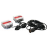 Lampy tylne zespolone LED na magnes ZESTAW kabel 7,5 metry 12V wtyczka 7 pin GOPART LA65004