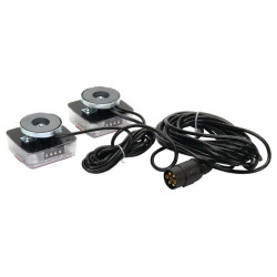 Lampy tylne zespolone LED na magnes ZESTAW kabel 7,5 metry 12V wtyczka 7 pin GOPART LA65004