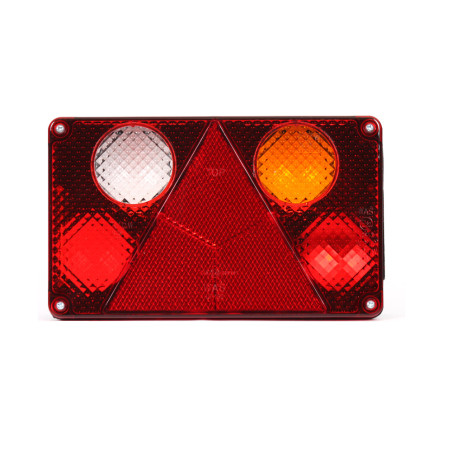 Lampa tylna zespolona żarówkowa pojedyńcza 12V. PRAWA z cofania  WAŚ