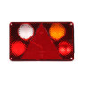 Lampa tylna zespolona żarówkowa pojedyńcza 12V. PRAWA z cofania  WAŚ