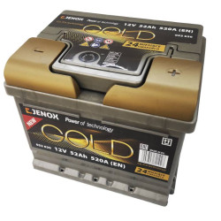 Akumulator JENOX GOLD NEW 052620 12V 52Ah 520A Polaryzacja P+ | Mocowanie :B3