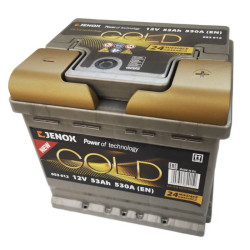 Akumulator JENOX GOLD NEW 053612 12V 53Ah 530A Polaryzacja P+ | Mocowanie :B3