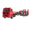 ZESTAW Ciężarówka Man TGA z naczepą i ładowarką Manitou MLT 633 02774 Zabawka Bruder