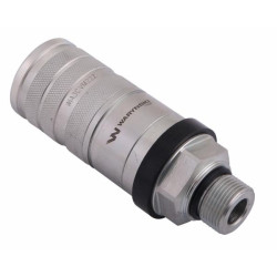 Szybkozłącze hydrauliczne zrywalne seria WIA3CV M22x1.5 gwint zew. EURO PUSH-PULL