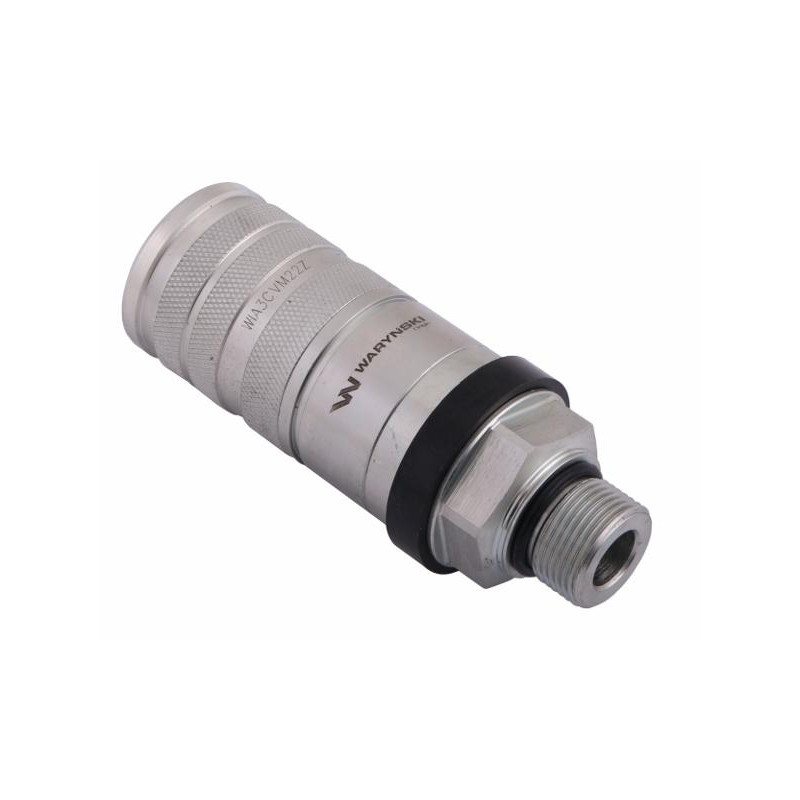 Szybkozłącze hydrauliczne zrywalne seria WIA3CV M22x1.5 gwint zew. EURO PUSH-PULL