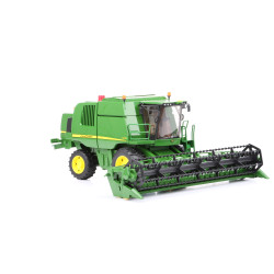 Kombajn zbożowy John Deere T670i + wózek hedera 02132 Zabawka Bruder