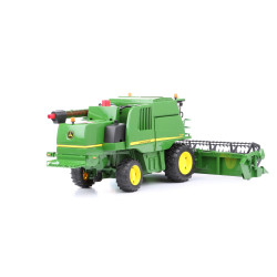 Kombajn zbożowy John Deere T670i + wózek hedera 02132 Zabawka Bruder