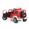 Jeep Wrangler Rubicon straż pożarna + figurka strażaka 02528  Zabawka Bruder