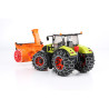 Ciągnik Claas Axion 950 + odśnieżarka + łańcuchy na koła  03017  Zabawka Bruder