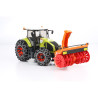 Ciągnik Claas Axion 950 + odśnieżarka + łańcuchy na koła  03017  Zabawka Bruder