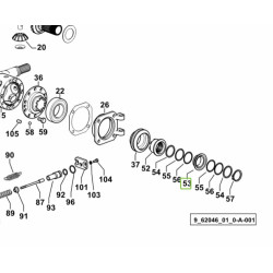 Dystans / pieścień  Deutz - Fahr SDF 0.255.4619.0