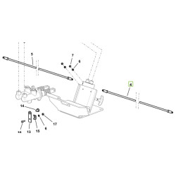 Przewód hamulcowy / hamowania Lewy  Deutz - Fahr SDF  0.012.6432.3