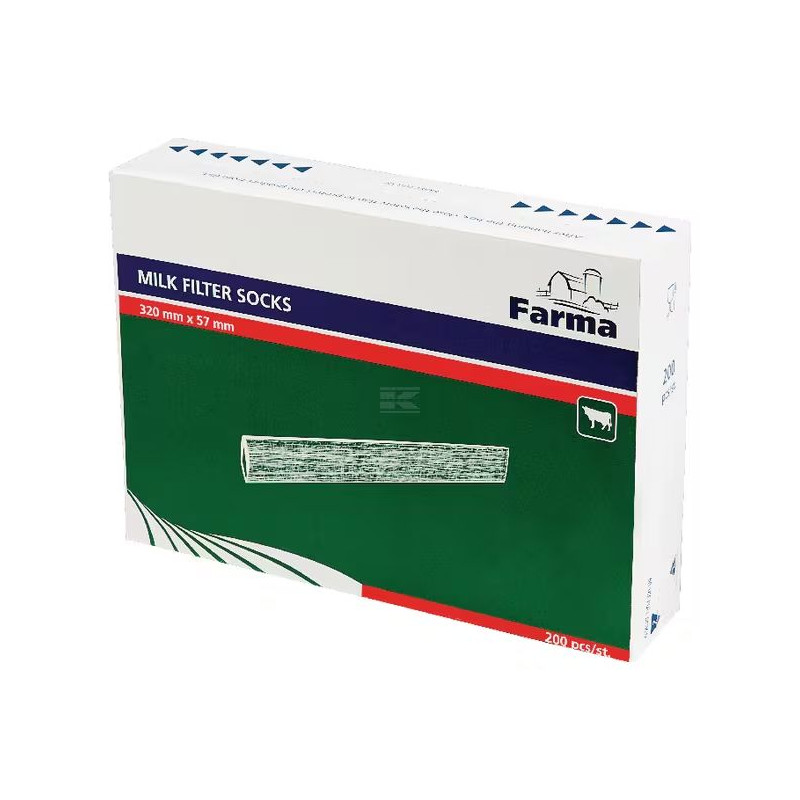 Filtr rurowy do mleka 320x57mm 200szt FARMA 601101FA Filtr rurowy do mleka 320x57mm 200szt FARMA 601101FA