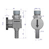 Kran paliwa  C-330/C-360 50552110 ORYGINAŁ URSUS