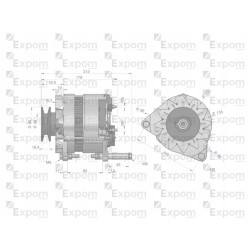 Alternator Ursus C-360 / C-4011 polski EXPOM AX260000EX