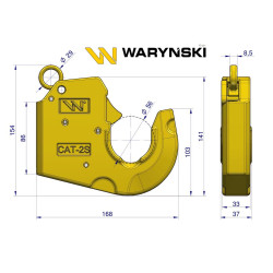 Hak CBM CAT.2s szybkosprzęg końcówka do spawania lekka KAT.2s W-6182S WARYŃSKI