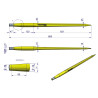 Ząb ładowacza TUR -CIĘŻKI uniwersalny prosty L- 880 mm W9134-880P WARYŃSKI