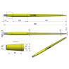 Ząb ładowacza, Tur - CIĘŻKI uniwersalny prosty L- 980 mm W9134-980P WARYŃSKI